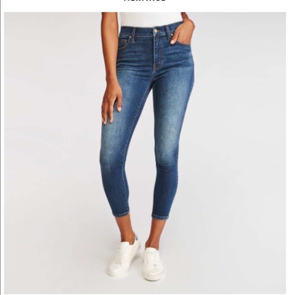 High Rise Skinny Ankle with Stretch in Ravenswood